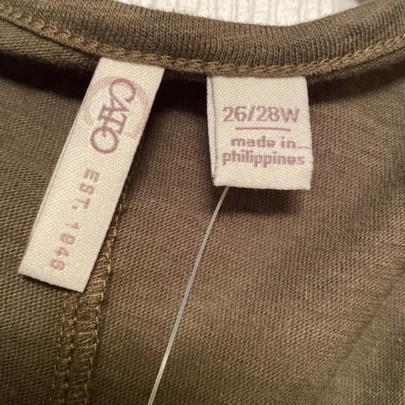 Brand New Cato Tropical Escape Golden Glow Tank Top…size 26/28W - Picture 3 of 4